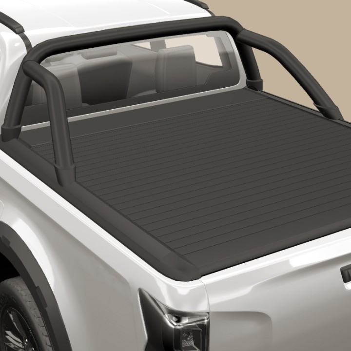 Rollbar Inox, Mountain Top EVO, Culoare Negru, Isuzu D-Max Cabină Extra 2021 - 2024 - EDK.ro
