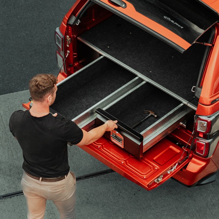 Drawer System, Aeroklas Non Drill, Isuzu D-Max Double Cab 2025 - Present - EDK.ro