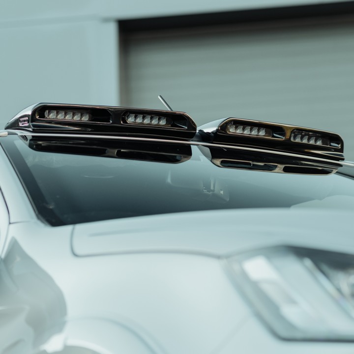 EC Approved LED Projector Integration Kit for Roof, Predator, Isuzu D-Max Double Cab 2025 - Present - EDK.ro