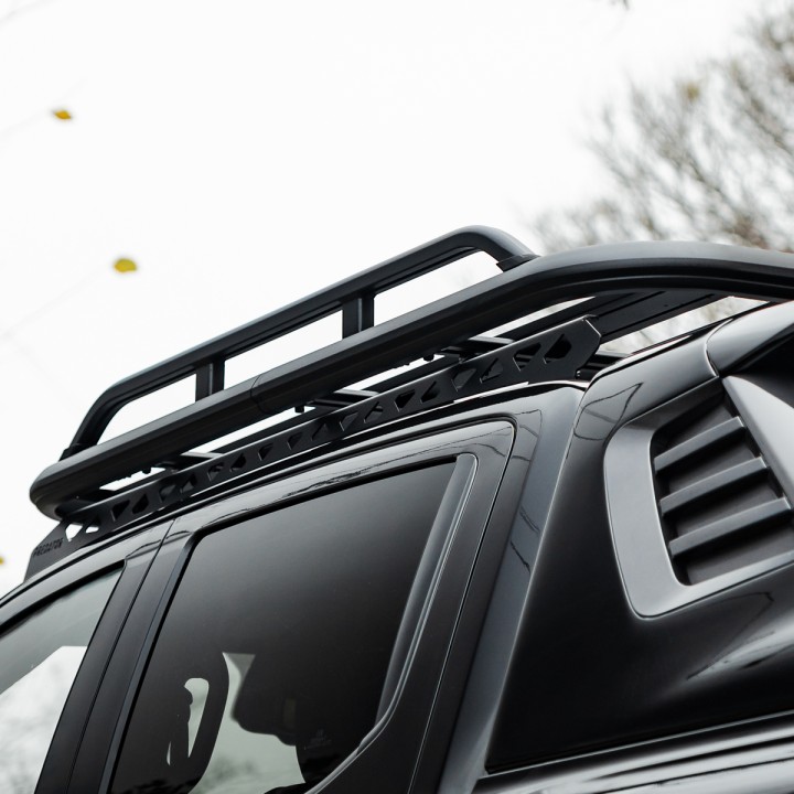 Portbagaj de Plafon tip Platformă, Predator Outback cu Șine Laterale, Isuzu D-Max Cabină Dublă 2025 - Prezent - EDK.ro