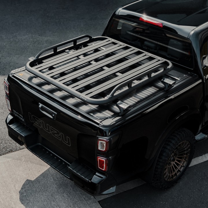 Platform Roof Rack, Predator Roller Shutters with Side Rails), Isuzu D-Max Double Cab 2025 - Present - EDK.ro