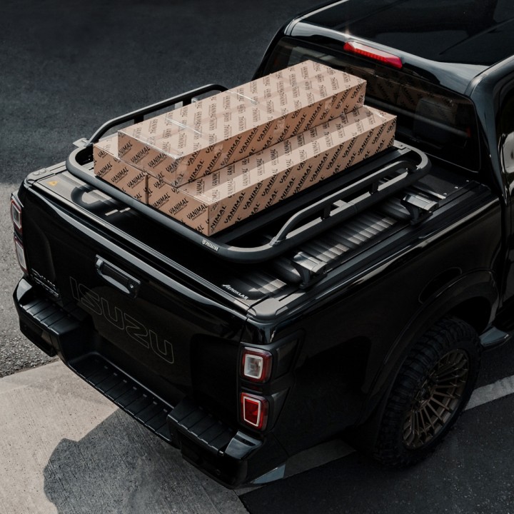 Platform Roof Rack, Predator Roller Shutters with Side Rails), Isuzu D-Max Double Cab 2025 - Present - EDK.ro