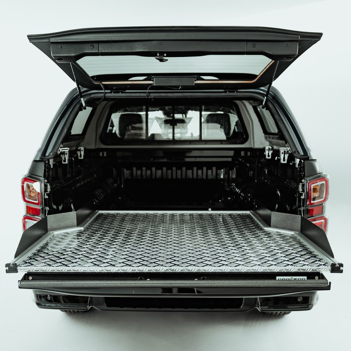 Sliding Bed Tray, ProTop Wide Chequer Plate Heavy Duty, Isuzu D-Max Double Cab 2025 - Present - EDK.ro