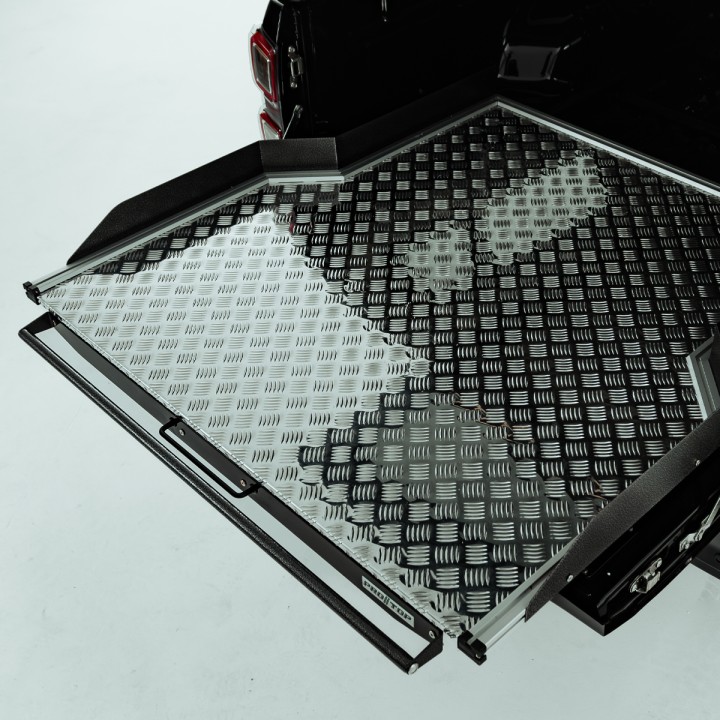 Sliding Bed Tray, ProTop Wide Chequer Plate Heavy Duty, Isuzu D-Max Double Cab 2025 - Present - EDK.ro