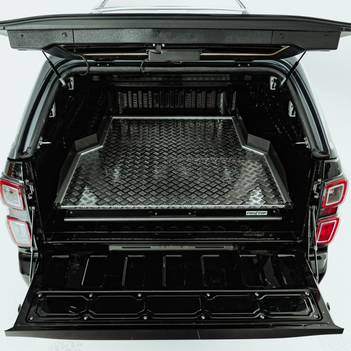 Sliding Bed Tray, ProTop Wide Chequer Plate Heavy Duty, Isuzu D-Max Double Cab 2025 - Present - EDK.ro