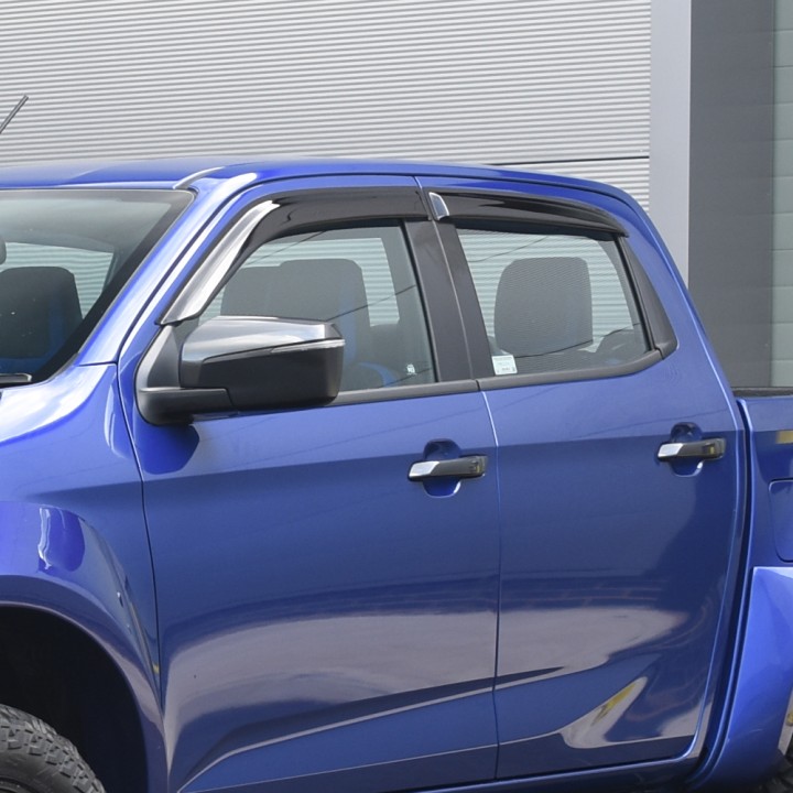 Wind Deflectors Set of 4, Trux, Color Tinted, Isuzu D-Max Double Cab 2025 - Present - EDK.ro