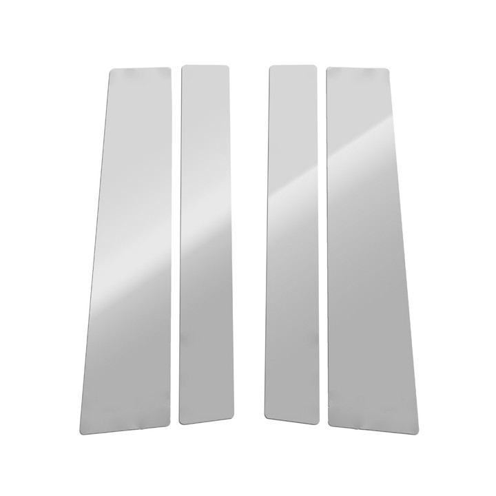 Door Pillar Trims, Trux Steel, Color Stainless, Isuzu Rodeo Double Cab 2003 - 2007 - EDK.ro