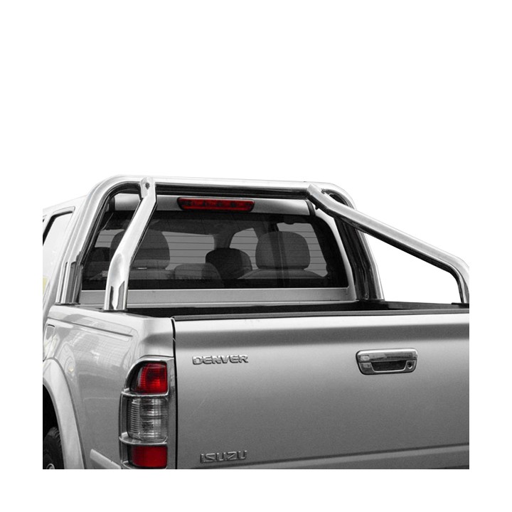 Rollbar Inox, Trux Double Hoop, Culoare Argintiu, Isuzu Rodeo Cabină Single 2007 - 2012 - EDK.ro