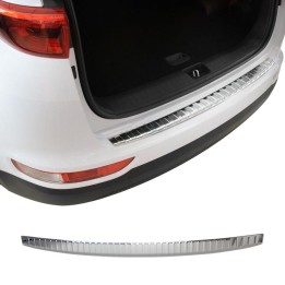 Steel Rear Bumper Sill Cover, Trux, Color Stainless, Kia Sportage 2016 - Present - EDK.ro