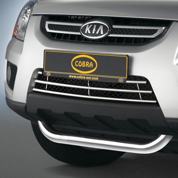 Grilă Față, Cobra Trim, Culoare Crom, Kia Sportage 2008 - 2010 - EDK.ro