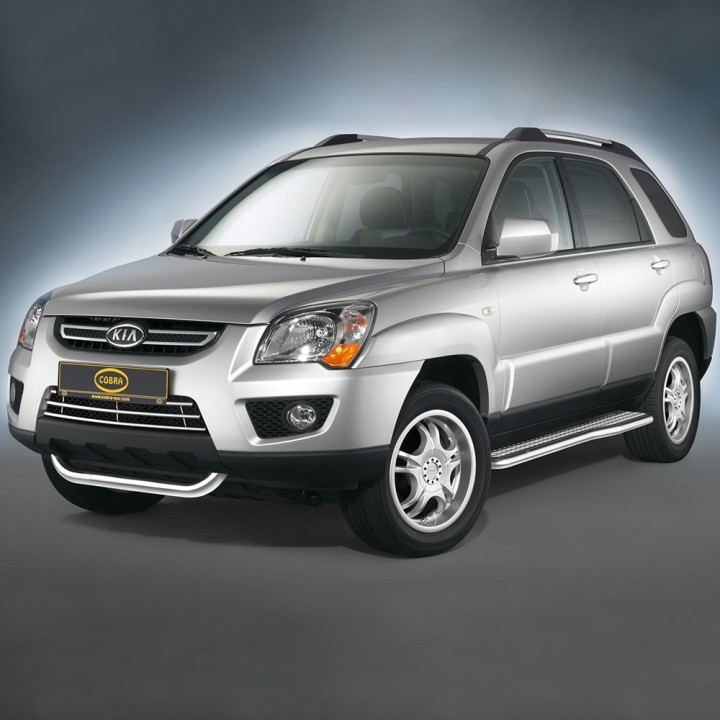Grilă Față, Cobra Trim, Culoare Crom, Kia Sportage 2008 - 2010 - EDK.ro