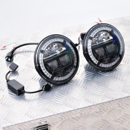 LED Headlights, Predator Night-Owl LED 5 Inch, Land Rover Defender - EDK.ro