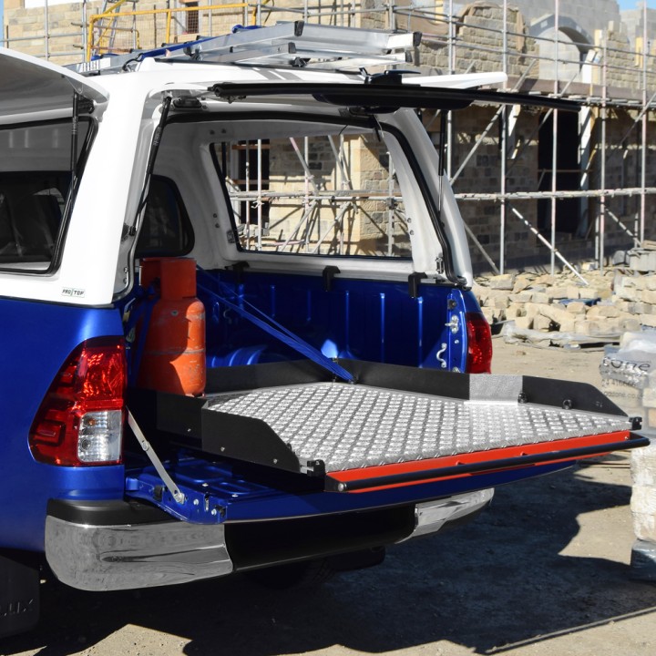 Sliding Bed Tray, ProTop Full-Width - Alloy, Maxus T90 Double Cab 2022 - Present - EDK.ro