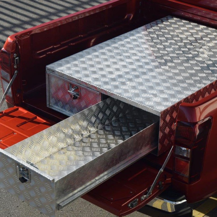 Drawer System, Trux Aluminium Storage System, Mercedes-Benz X-Class Double Cab 2017 - 2020 - EDK.ro