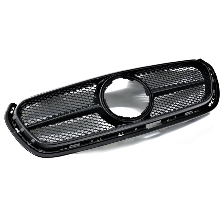 Front Grille, Predator AMG Style, Color Gloss Black, Mercedes-Benz X-Class Double Cab 2017 - 2020 - EDK.ro
