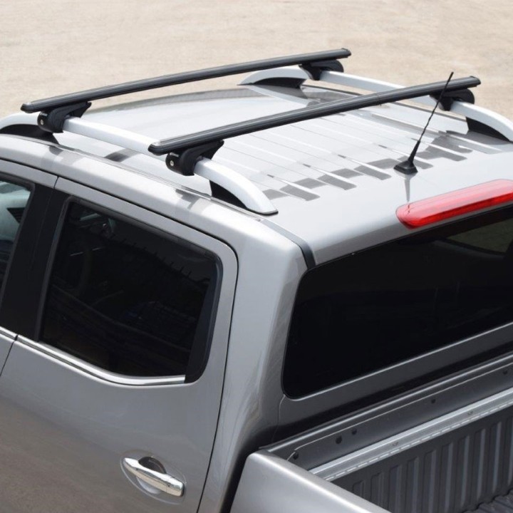 Roof Cross Bars, Trux Roof Rails, Color Black, Mercedes-Benz X-Class Double Cab 2017 - 2020 - EDK.ro