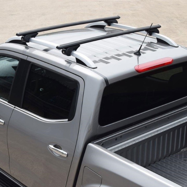 Roof Cross Bars, Trux Roof Rails, Color Black, Mercedes-Benz X-Class Double Cab 2017 - 2020 - EDK.ro