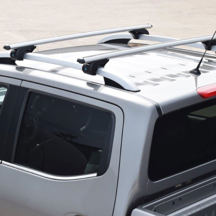 Roof Cross Bars, Trux Roof Rails, Color Silver, Mercedes-Benz X-Class Double Cab 2017 - 2020 - EDK.ro