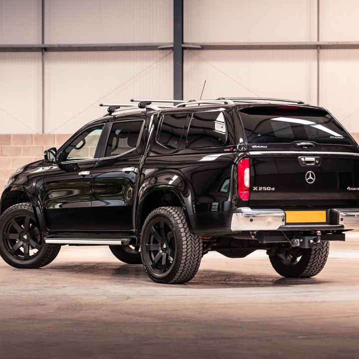 Roof Cross Bars, Trux Roof Rails, Color Silver, Mercedes-Benz X-Class Double Cab 2017 - 2020 - EDK.ro