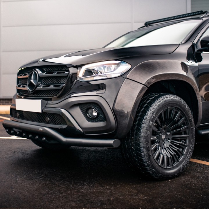 Extensii Aripi, Predator Monster in Fibre, Culoare Carbon, Mercedes-Benz X-Class Cabină Dublă 2017 - 2020 - EDK.ro