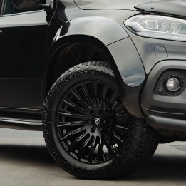 Fender Flares, Predator Monster in Kabara, Color Black, Mercedes-Benz X-Class Double Cab 2017 - 2020 - EDK.ro