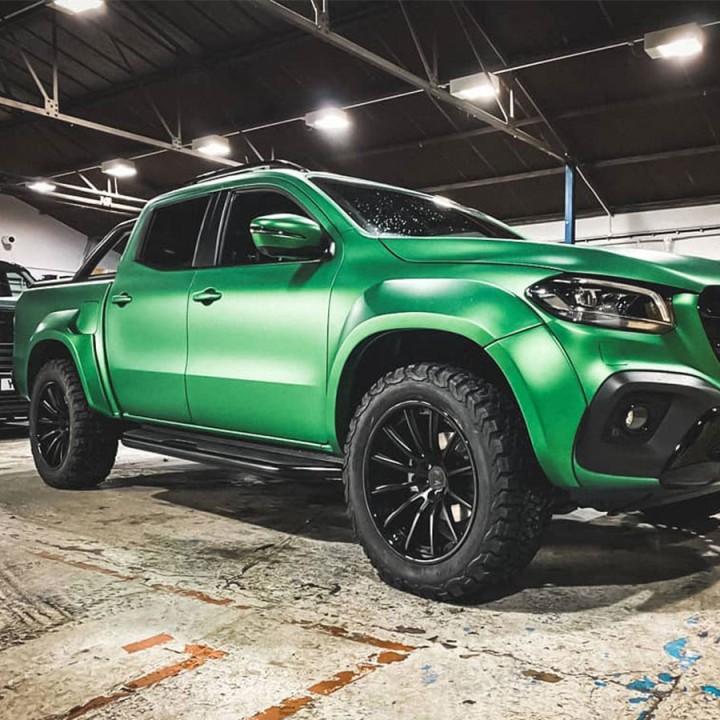 Fender Flares, Predator Monster in Paintable, Color Primer, Mercedes-Benz X-Class Double Cab 2017 - 2020 - EDK.ro