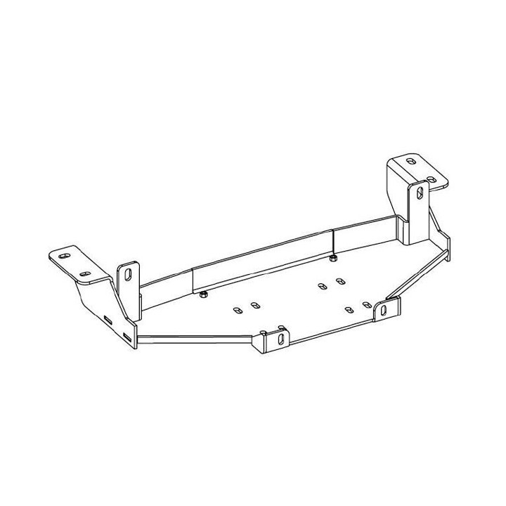 Winch Mounting Plate, Trux V6 - Front Bumper, Mercedes-Benz X-Class Double Cab 2017 - 2020 - EDK.ro