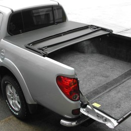 Soft Top Tonneau Bed Cover, Trux Tri-Fold, Mitsubishi L200 Double Cab 1997 - 2007 - EDK.ro