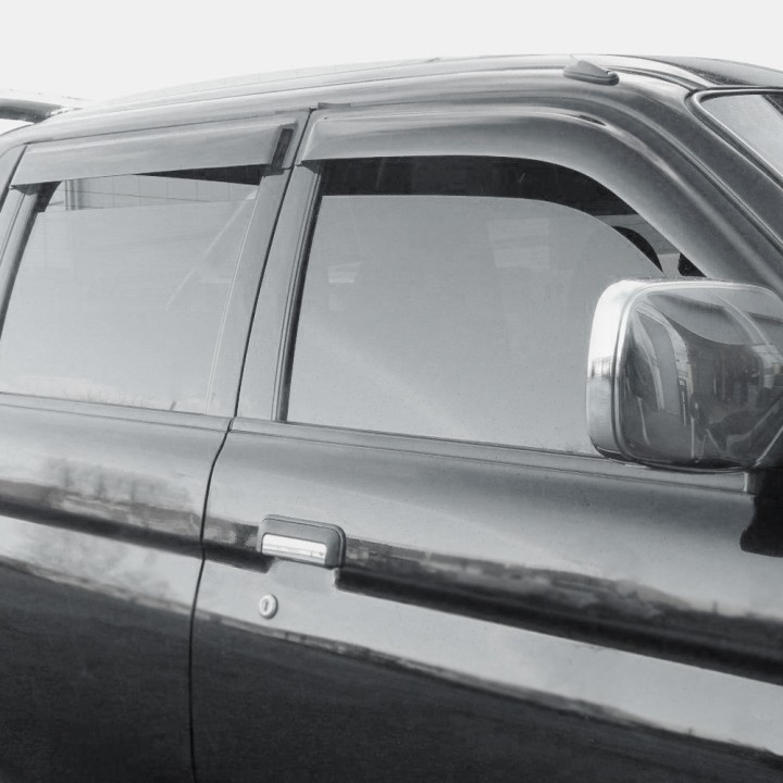 Wind Deflectors Set of 4, Trux, Mitsubishi L200 Double Cab 1997 - 2007 - EDK.ro