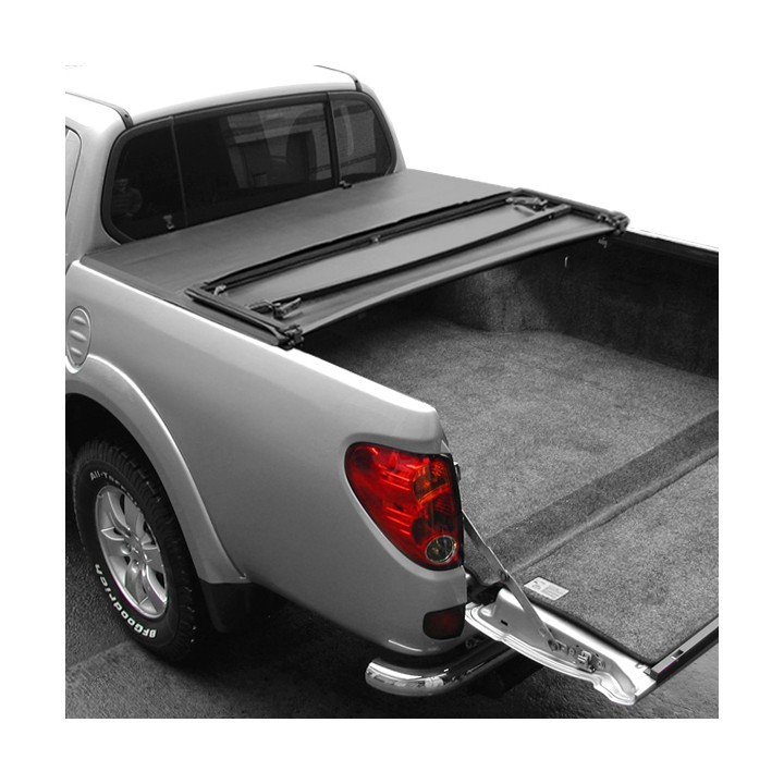 Soft Top Tonneau Bed Cover, Trux Tri-Fold, Mitsubishi L200 Double Cab 2005 - 2015 - EDK.ro