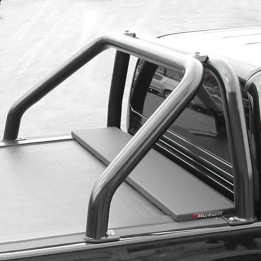 Rollbar Inox, Trux Single Hoop, Culoare Negru, Mitsubishi L200 Cabină Extra 2005 - 2009 - EDK.ro