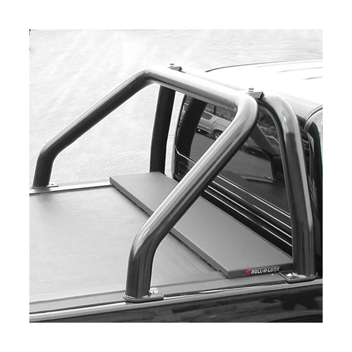 Rollbar Inox, Trux Single Hoop, Culoare Negru, Mitsubishi L200 Cabină Extra 2005 - 2009 - EDK.ro