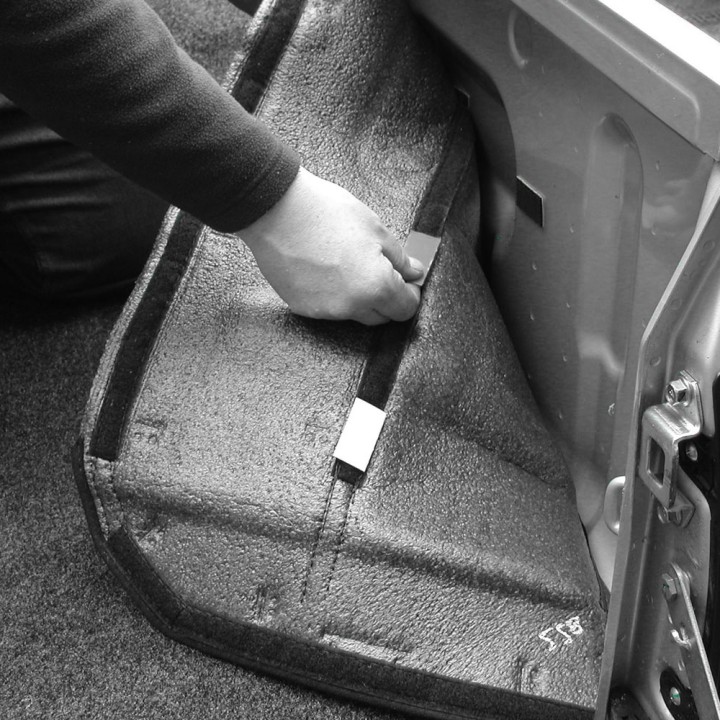 Under Rail Bed Liner, RealTruck BedRug Carpet, Mitsubishi L200 Double Cab 2010 - 2015 - EDK.ro