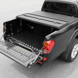 Lid Tonneau Bed Cover, Trux Tri-Fold, Mitsubishi L200 Double Cab 2010 - 2015 - EDK.ro