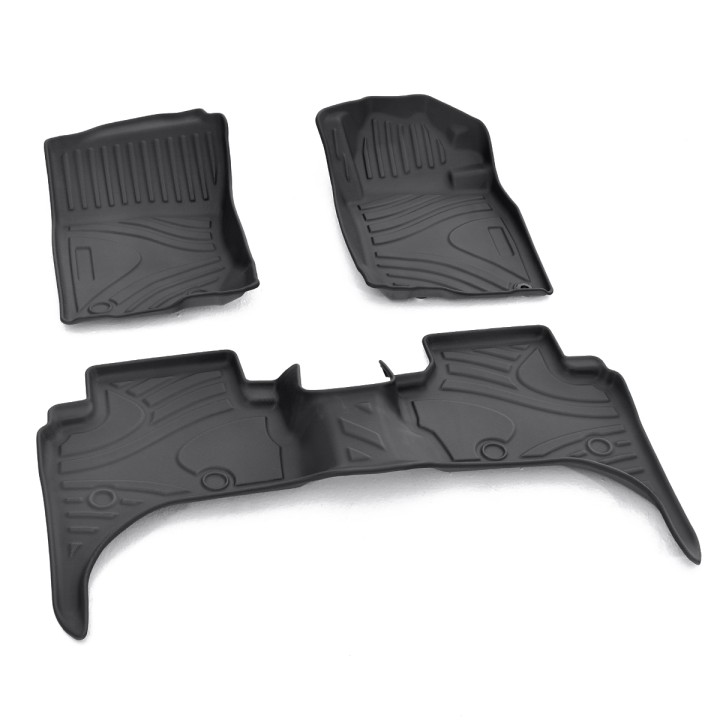 Covorașe, Trux 3D Moulded Premium Floor, Mitsubishi L200 Cabină Dublă 2015 - 2021 - EDK.ro