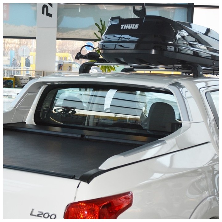 Stainless Steel Rollbar, Aeroklas, Black Color, Mitsubishi L200 Double Cab 2015 - 2021 - EDK.ro