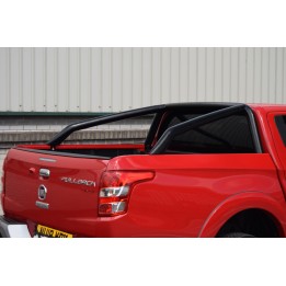Stainless Steel Rollbar, Trux Single Hoop, Black Color, Mitsubishi L200 Double Cab 2015 - 2019 - EDK.ro