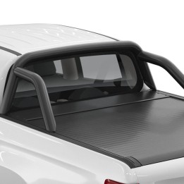 Stainless Steel Rollbar, Mountain Top, Black Color, Mitsubishi L200 Double Cab 2015 - 2019 - EDK.ro