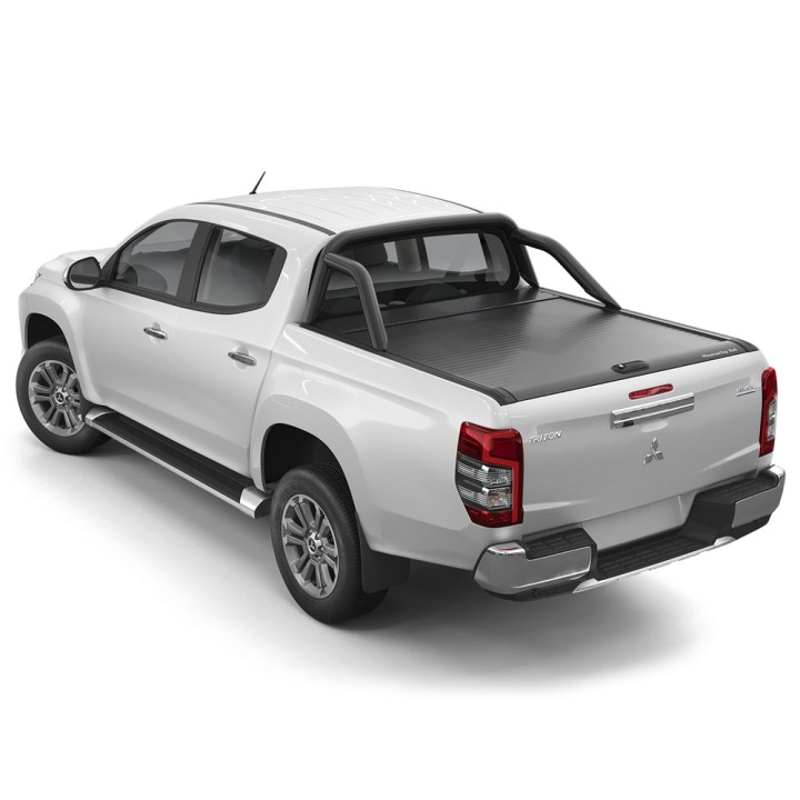 Stainless Steel Rollbar, Mountain Top, Black Color, Mitsubishi L200 Double Cab 2015 - 2019 - EDK.ro