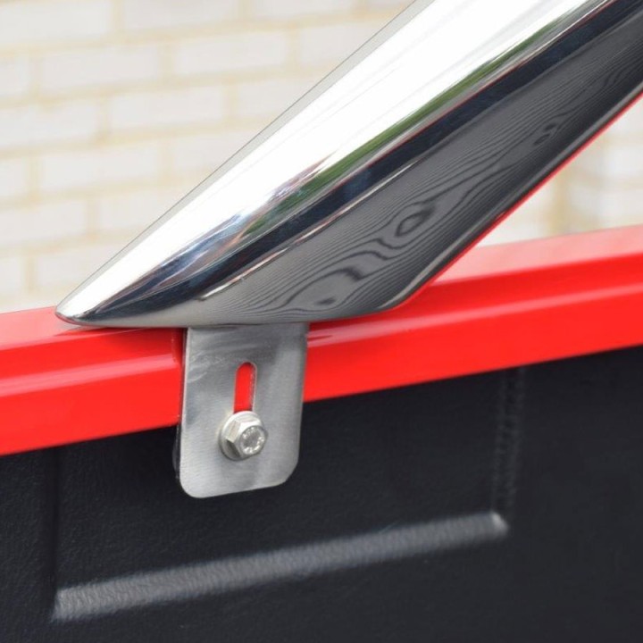 Stainless Steel Rollbar, Trux Single Hoop, Silver Color, Mitsubishi L200 Double Cab 2015 - 2019 - EDK.ro