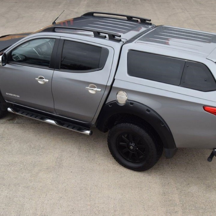Roof Bars, Trux X-Treme, Color Black, Mitsubishi L200 Double Cab 2015 - 2019 - EDK.ro