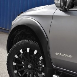 Fender Flares, Trux Large Smooth, Color Matt Black, Mitsubishi L200 Double Cab 2015 - 2019 - EDK.ro