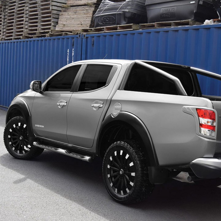 Fender Flares, Trux Large Smooth, Color Matt Black, Mitsubishi L200 Double Cab 2015 - 2019 - EDK.ro