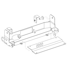 Winch Mounting Plate, Trux Front Bumper, Mitsubishi L200 Double Cab 2015 - 2019 - EDK.ro