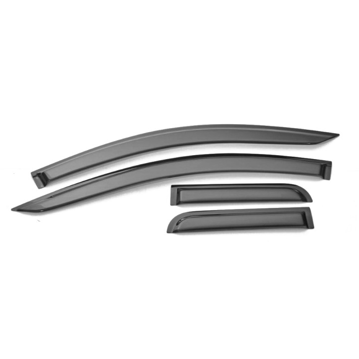 Wind Deflectors, Trux Club Cab Stick-On, Mitsubishi L200 Extra Cab 2015 - 2019 - EDK.ro