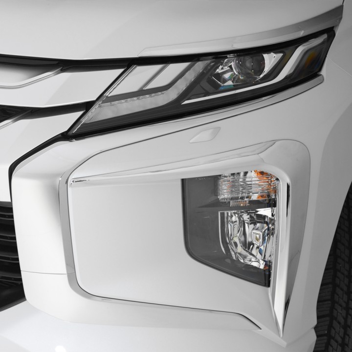 Ramă Proiector Ceață, Trux Series 6 Chrome, Mitsubishi L200 Cabină Dublă 2019 - 2021 - EDK.ro