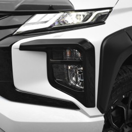 Fog Light Covers, Predator Series 6 Various Colours, Mitsubishi L200 Double Cab 2019 - 2021 - EDK.ro