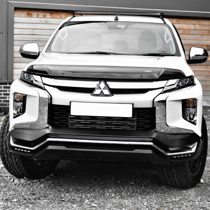 Lumini de Zi, Predator Bumper Mask, Mitsubishi L200 Cabină Dublă 2019 - 2021 - EDK.ro