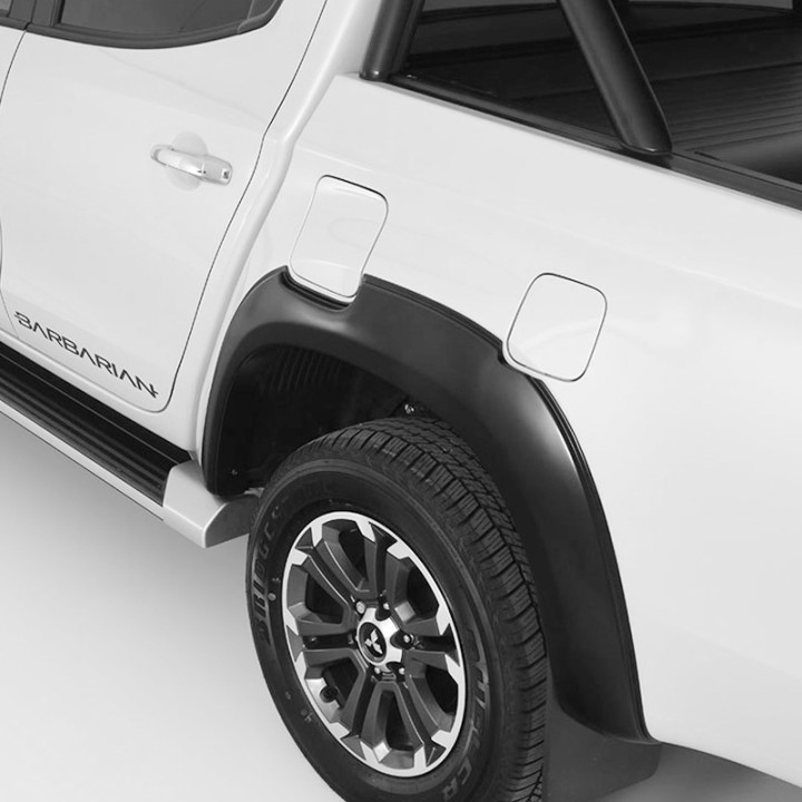 Extension, Trux Wheel Arch Kit, Color Matt Black, Mitsubishi L200 Double Cab 2019 - 2021 - EDK.ro