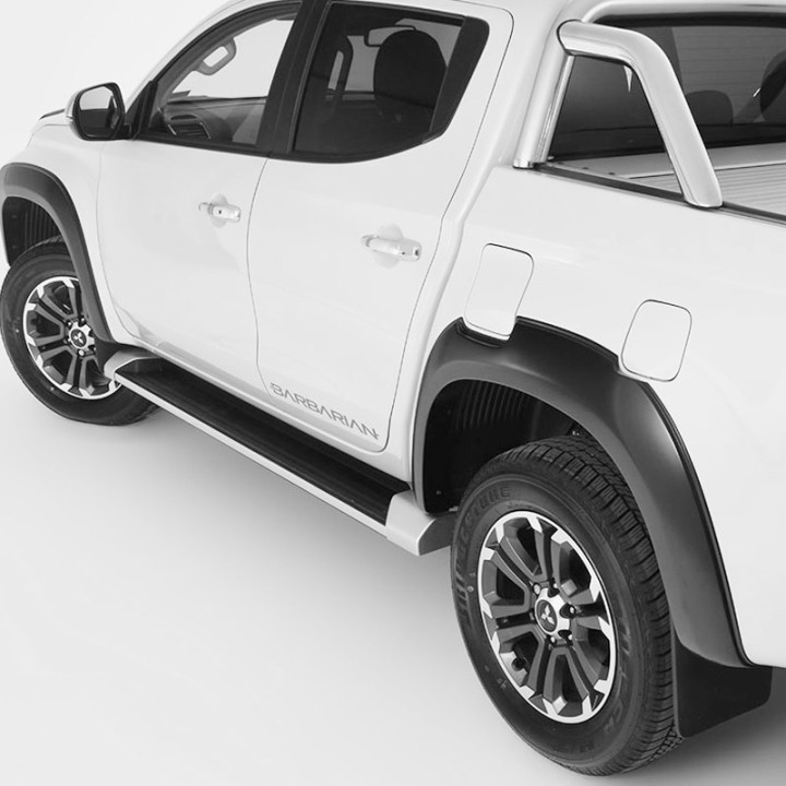 Extension, Trux Wheel Arch Kit, Color Matt Black, Mitsubishi L200 Double Cab 2019 - 2021 - EDK.ro